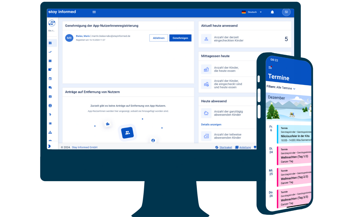Stay Informed App Infos & Kommunikation für Eltern und Angehörige(02)
